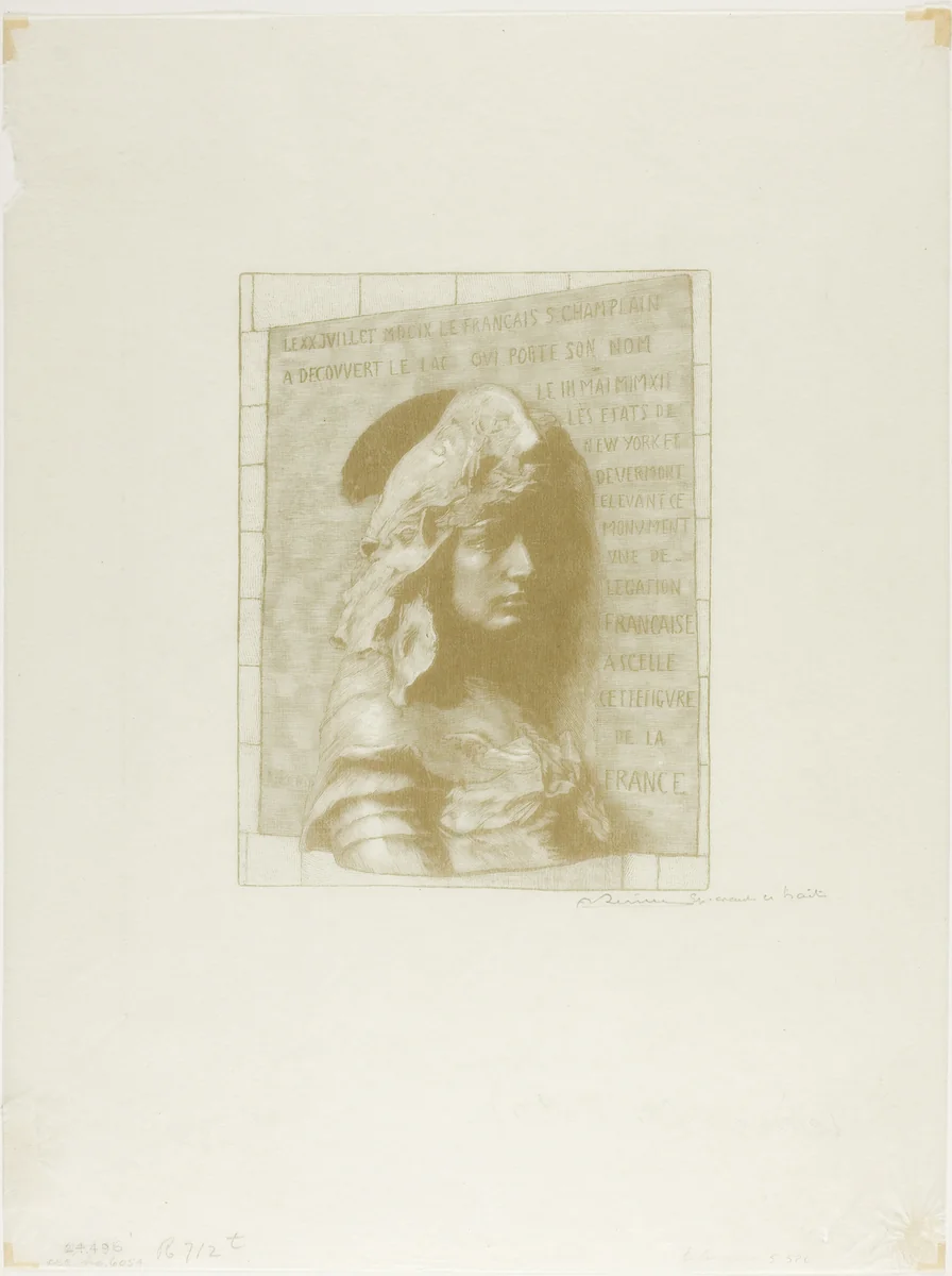 La France by Louis Auguste Lepère, print, 1912