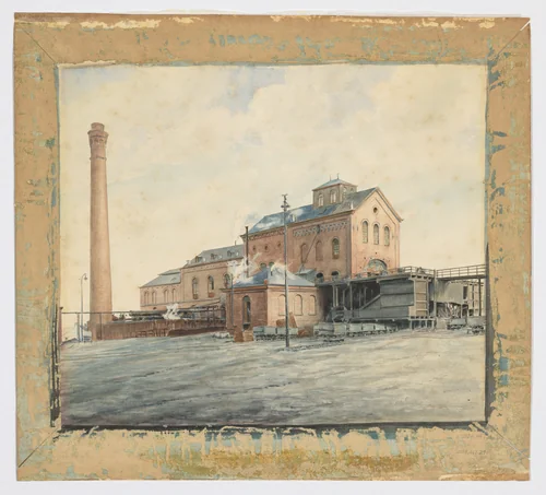 Perspective View from a series of Mines and Factories by Th Defoiss, drawing, 1900-1910