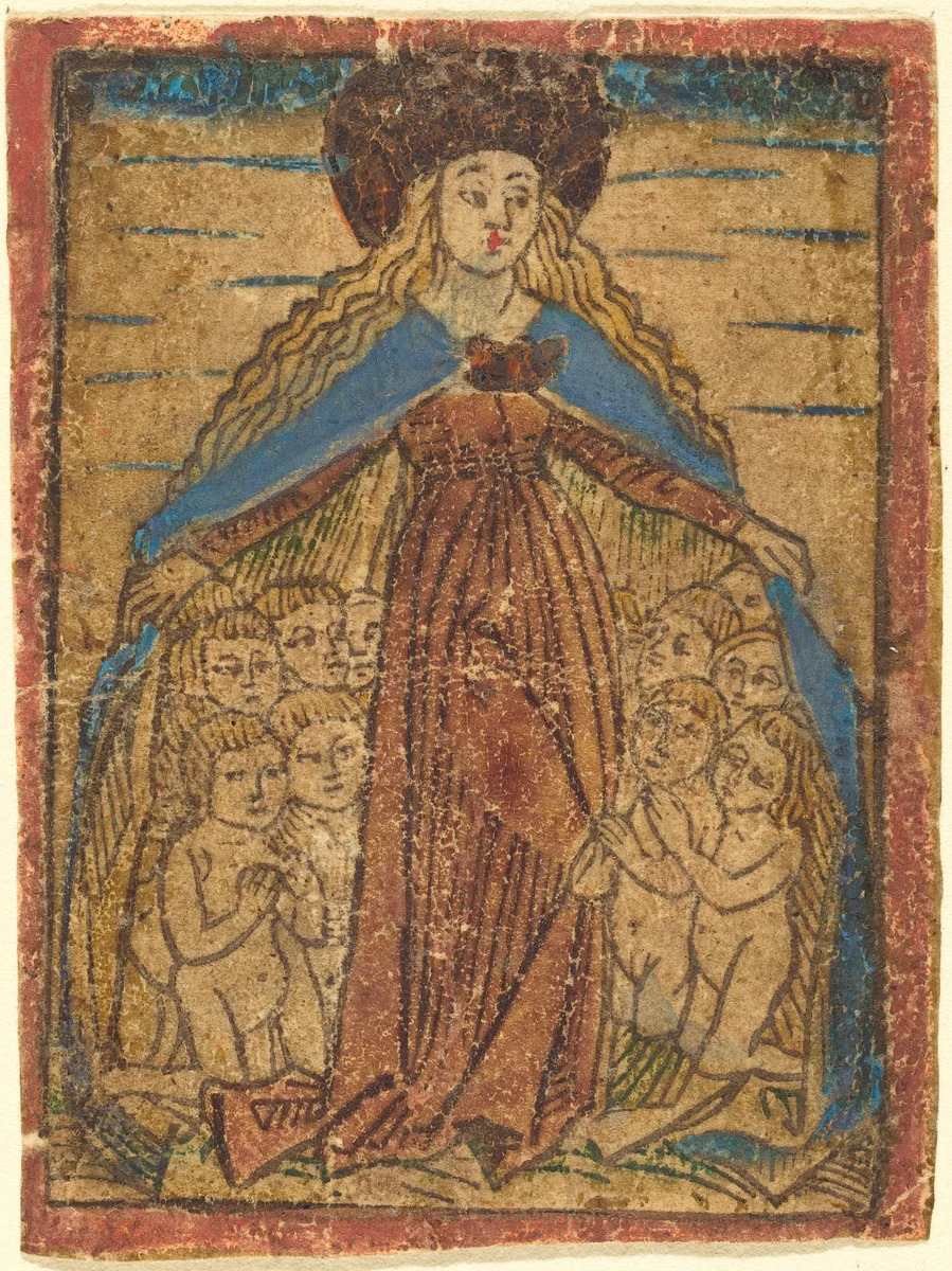 Madonna as Protectress by German 15th Century, print, 1470-1480