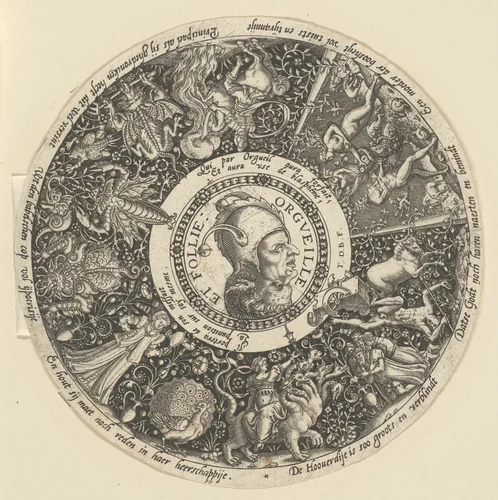 Pride and Madness (Orgeuille et Follie) by Theodor de Bry, print, 1581-1623