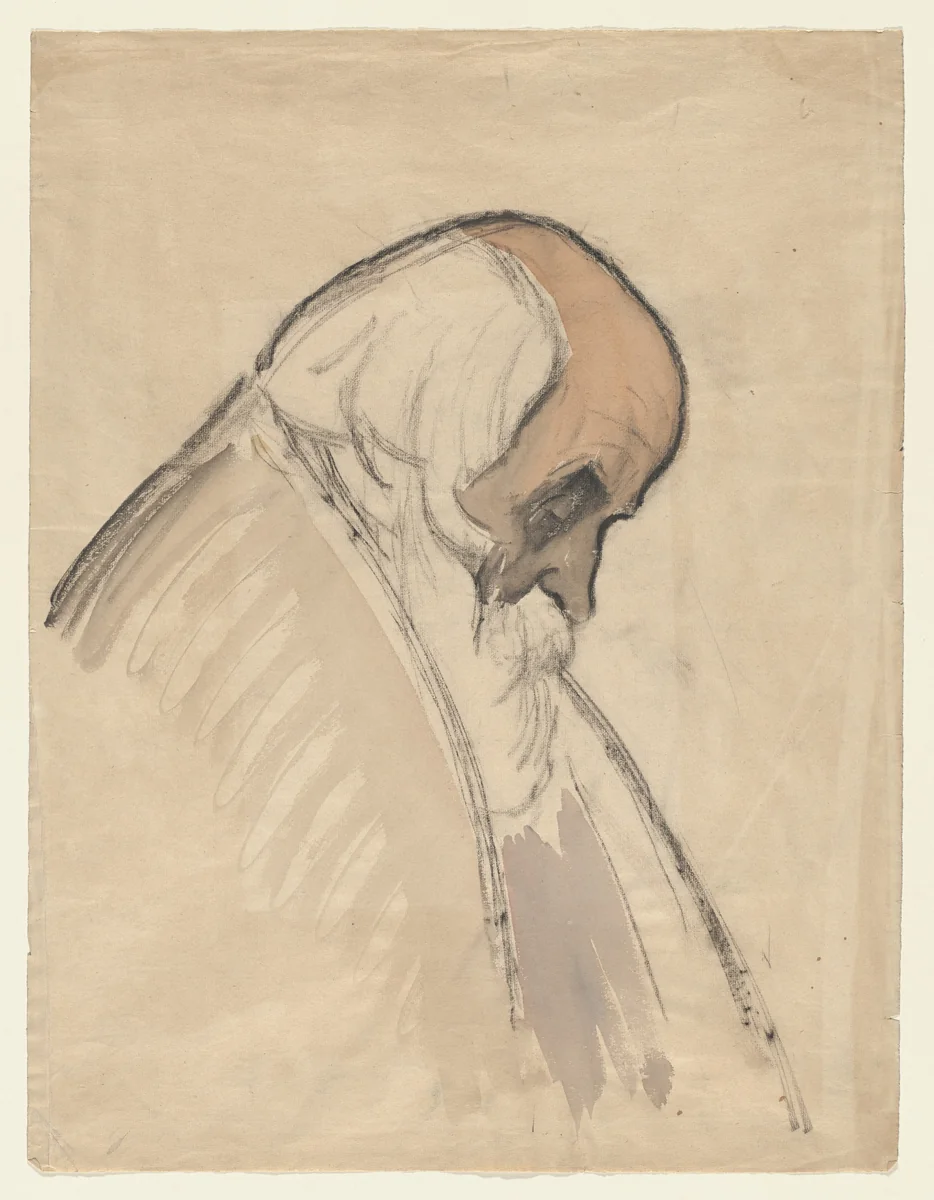 Louis Michel Eilshemius by Joseph Stella, drawing, 1939