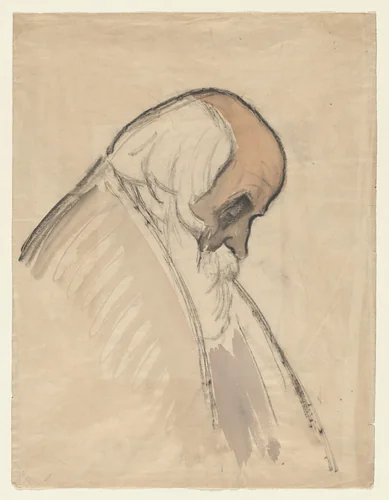 Louis Michel Eilshemius by Joseph Stella, drawing, 1939