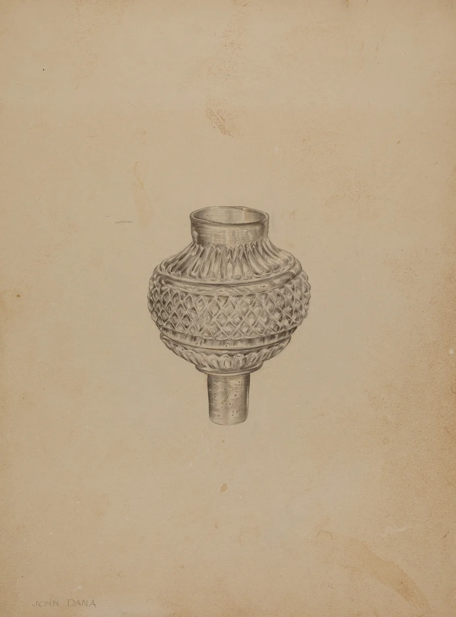 Peg Lamp by John Dana, index of american design, 1938