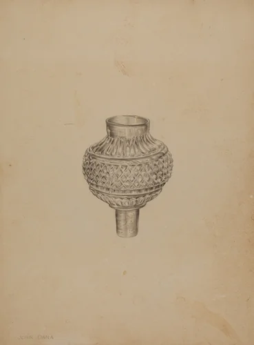 Peg Lamp by John Dana, index of american design, 1938