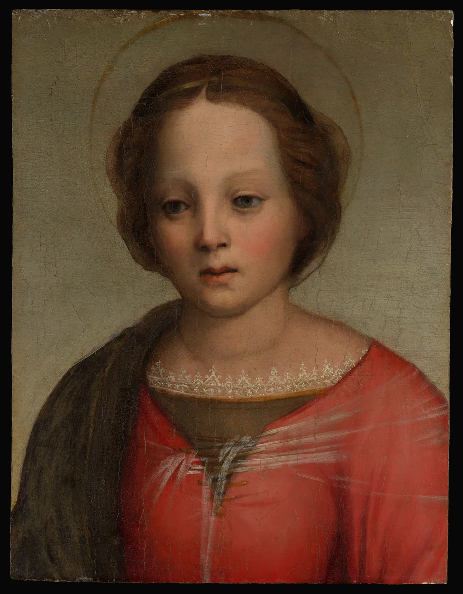 Head of the Madonna by Franciabigio, painting, 1504-1514