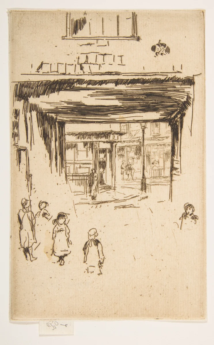 Drury Lane by James McNeill Whistler, print, 1880-1881