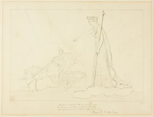 Juno Comanding the Sun to Set by John Flaxman, drawing, 1775-1826
