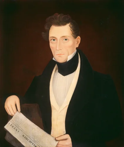 Mr. Day by Ammi Phillips, painting, 1835