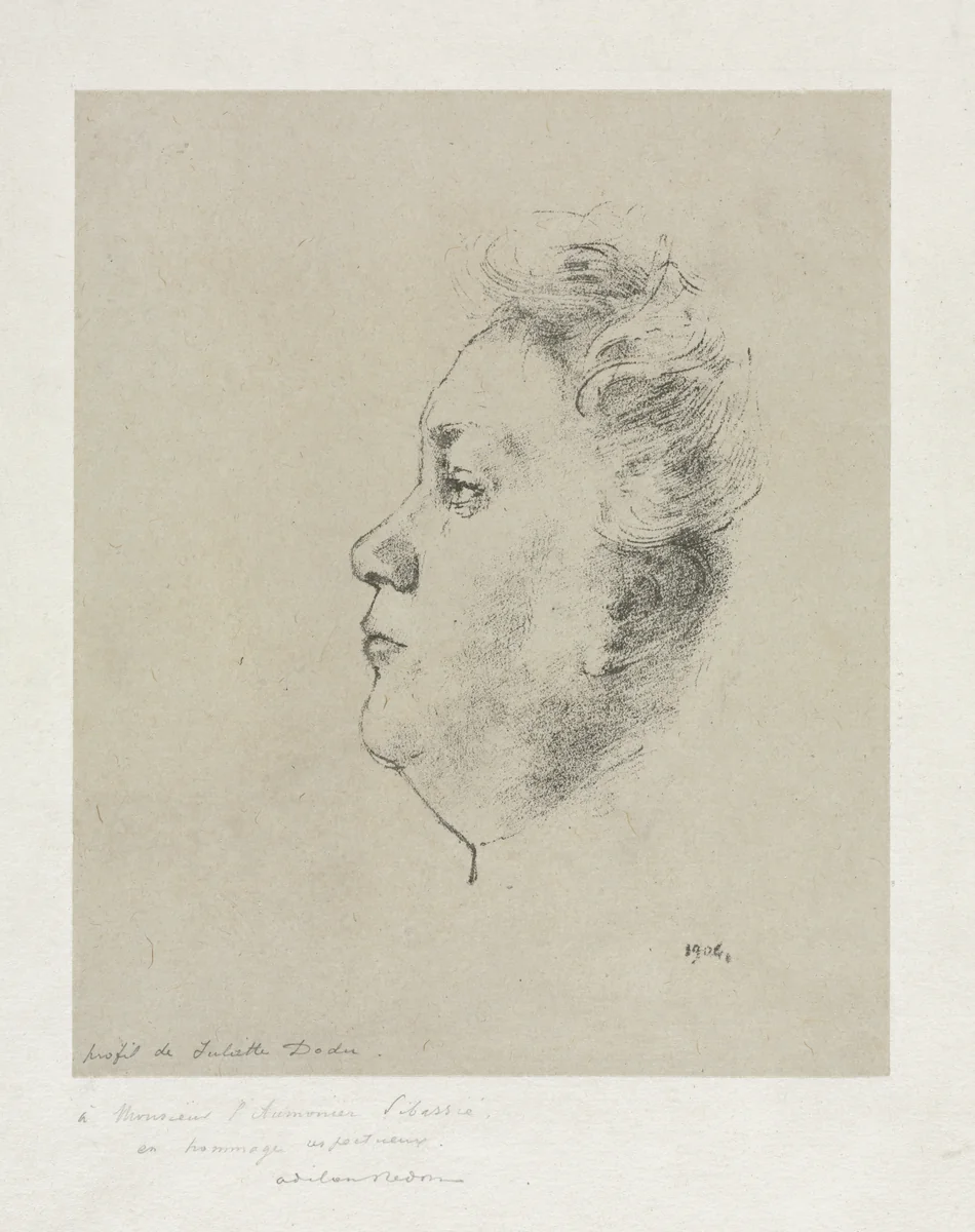 Mlle. Juliette Dodu by Odilon Redon, print, 1904