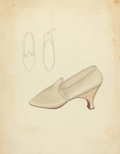 Slippers by Doris Beer, index of american design, 1940