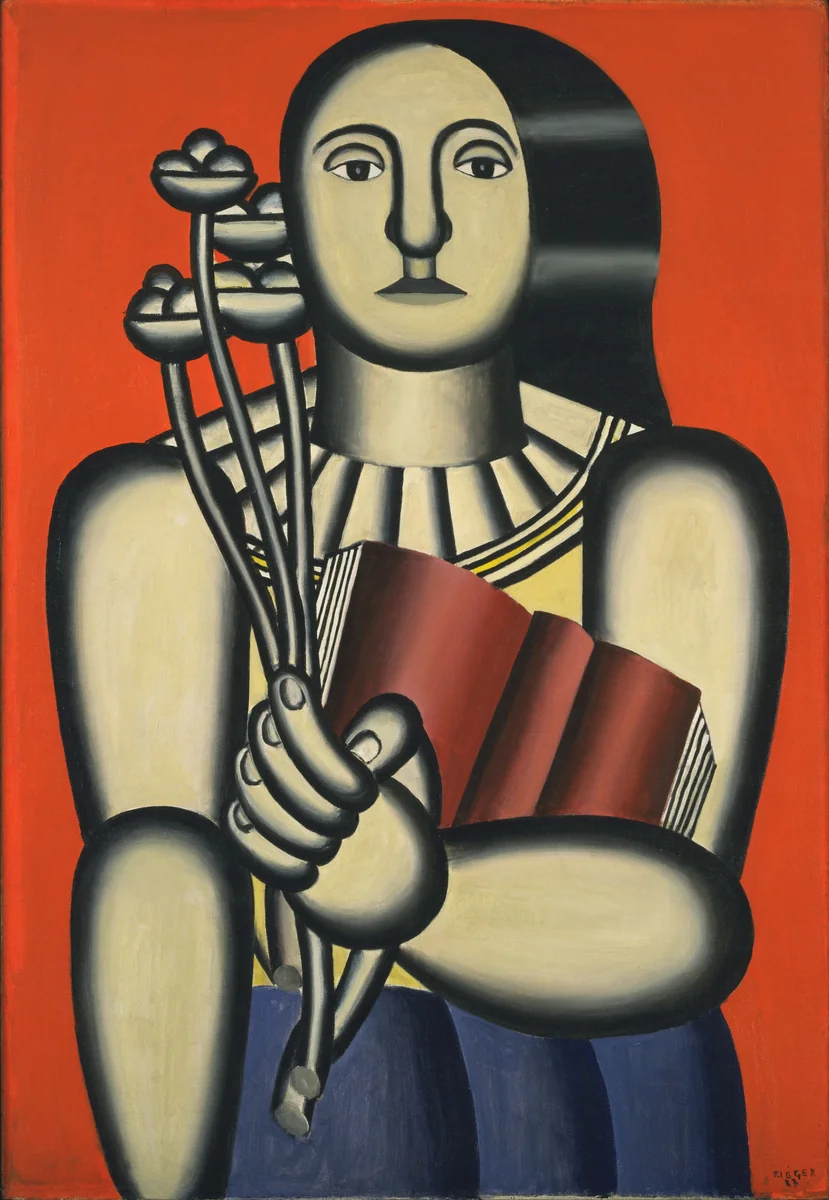 Woman with a Book by Fernand Léger, painting, 1923