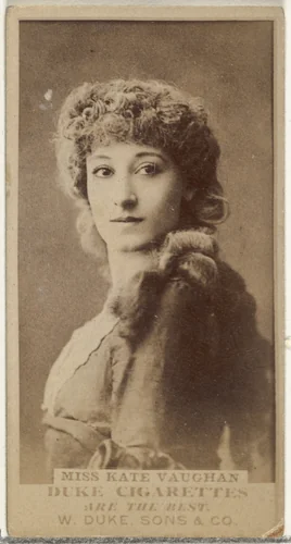 Miss Kate Vaughan, from the Actors and Actresses series (N145-7) issued by Duke Sons & Co. to promote Duke Cigarettes by W. Duke, Sons & Co., photograph, 1880-1889