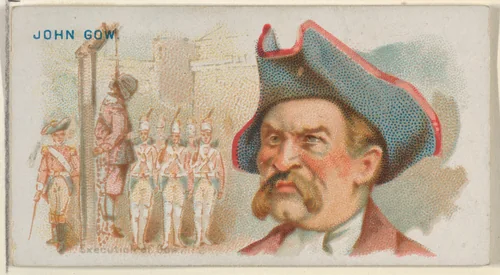 John Gow, Execution of Gow, from the Pirates of the Spanish Main series (N19) for Allen & Ginter Cigarettes by Allen & Ginter, print, 1886-1891