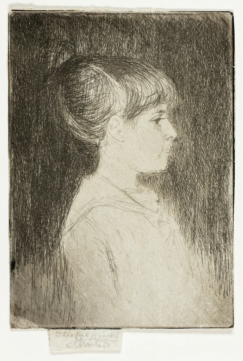Jeanette, June 1887 by Theodore Roussel, print, 1887