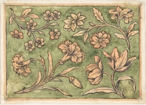 Design for a Box Lid by anonymous, drawing, 1745-1755