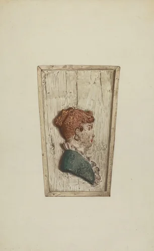 Keystone from Ship's Woodwork by Lucille Chabot, index of american design, 1938