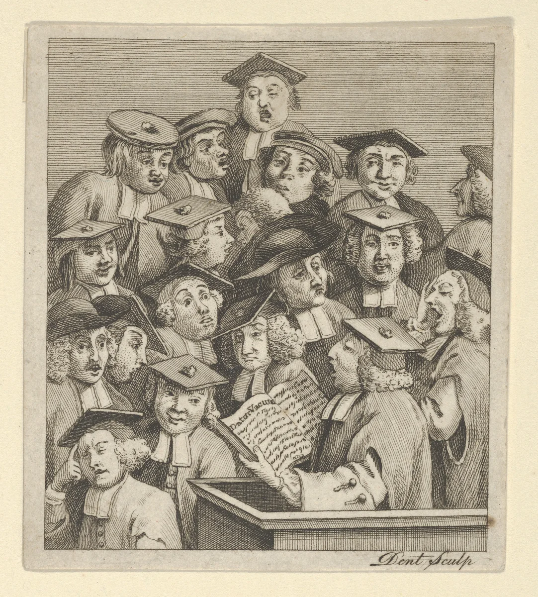 Scholars at a Lecture by Dent, print, 1795-1805