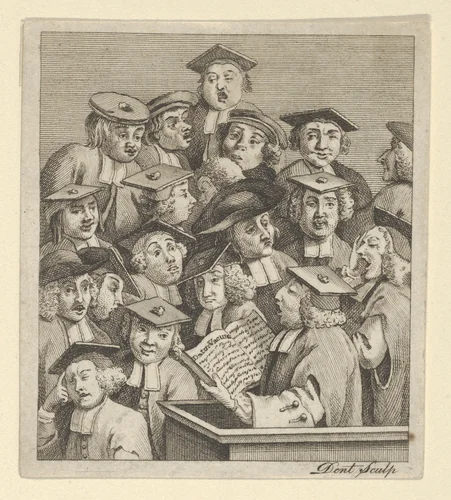 Scholars at a Lecture by Dent, print, 1795-1805
