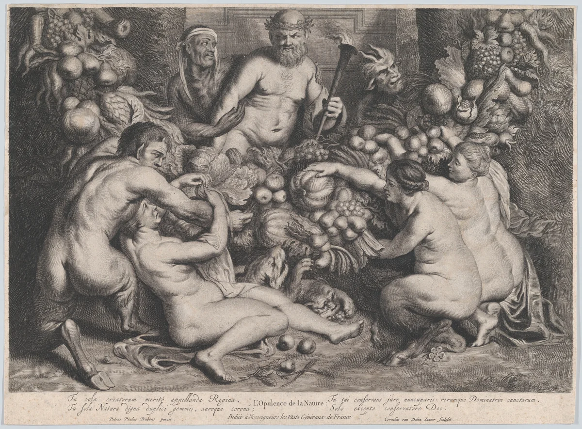 The Opulence of Nature by Cornelis van Dalen, print, 1644-1669