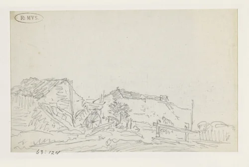 Boerderij by Georges Michel, drawing, 1773-1843