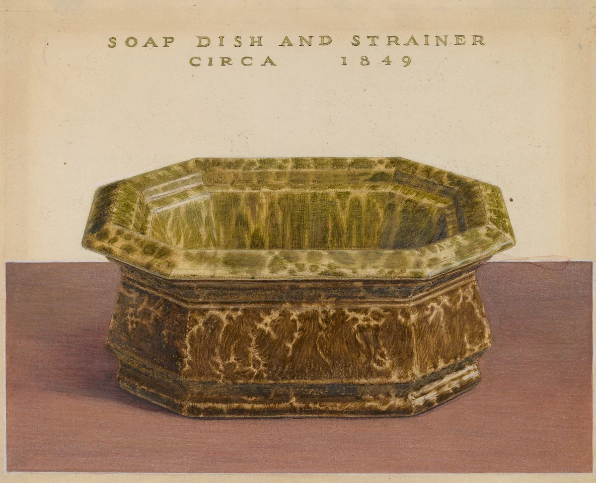 Soap Dish and Strainer by Roy Williams, index of american design, 1937