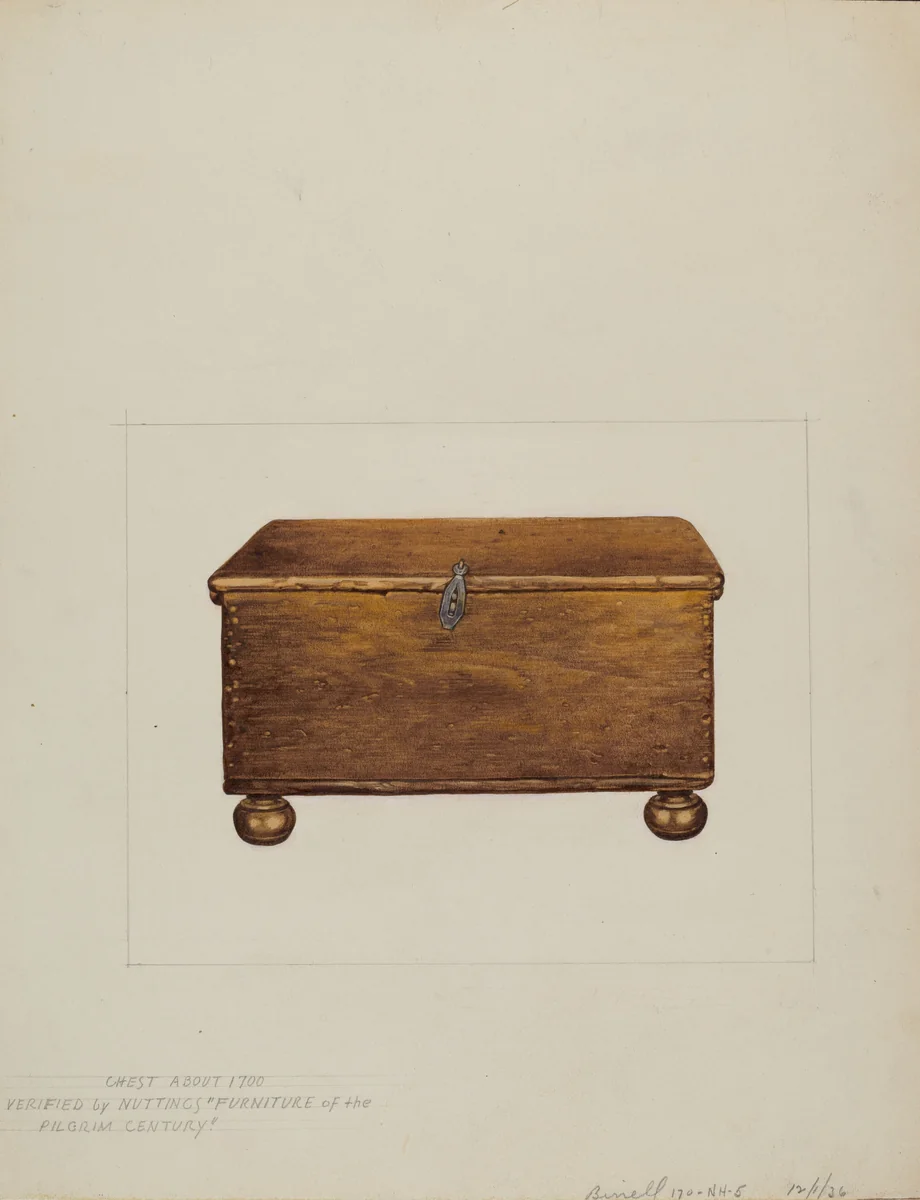 Sea Chest by Donald Donovan; Robert Birrell, index of american design, 1936