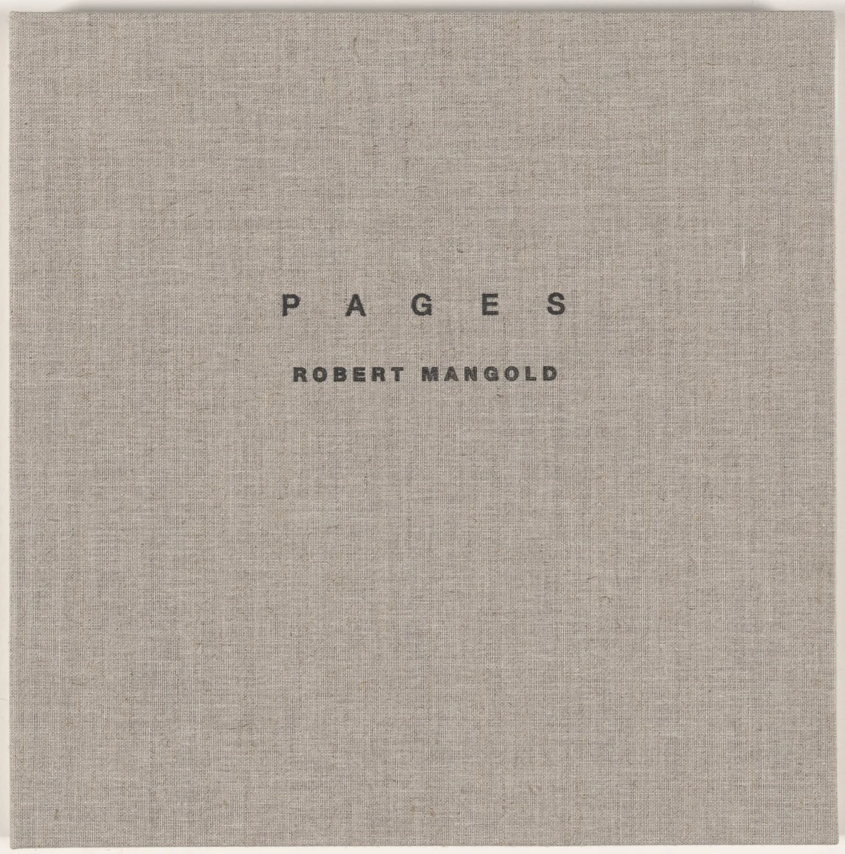 Pages by Robert Mangold, portfolio, 1989