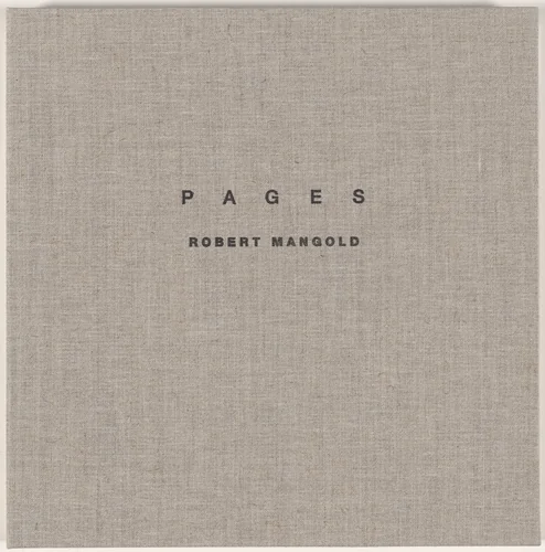 Pages by Robert Mangold, portfolio, 1989