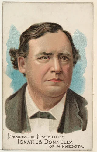 Ignatius Donnelly of Minnesota, from the Presidential Possibilities series (N124) issued by Duke Sons & Co. to promote Honest Long Cut Tobacco by W. Duke, Sons & Co., print, 1888