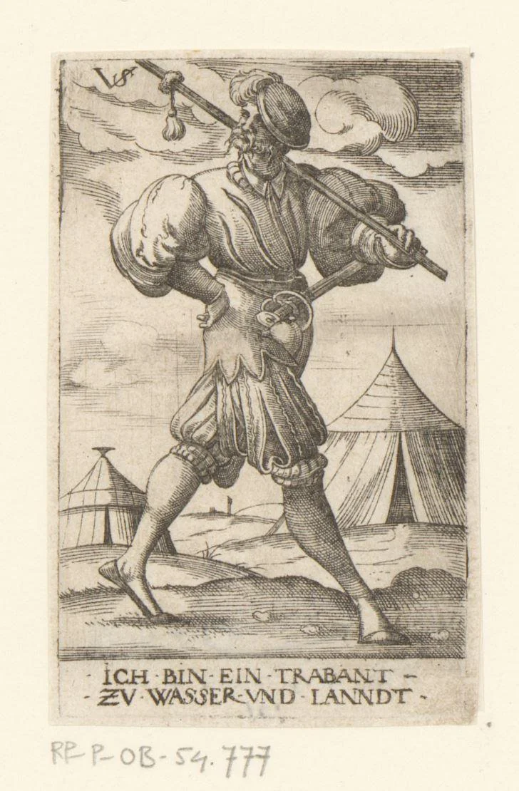 Hellebaardier by Unknown, print, 1524-1562
