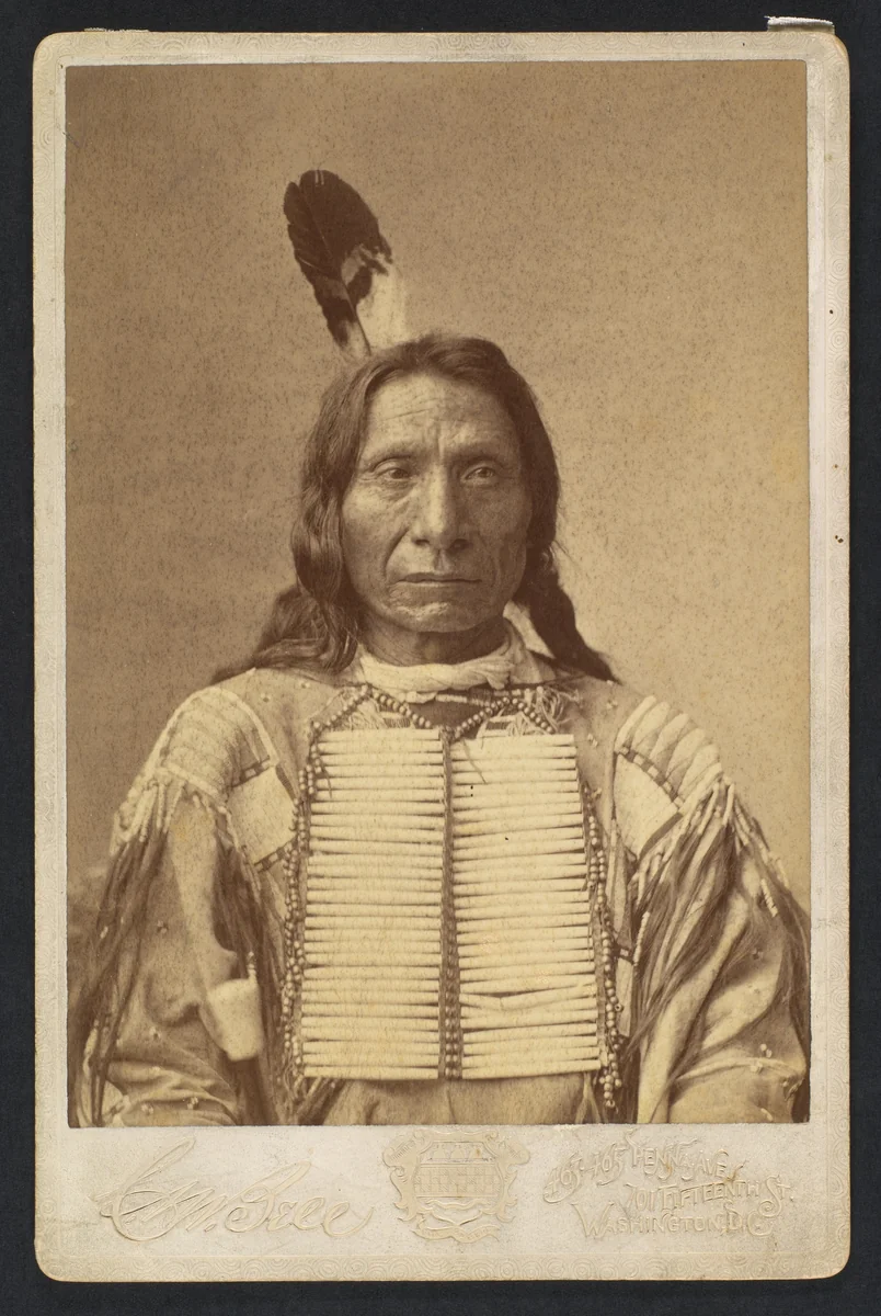 Maȟpíya Lúta (Red Cloud) by Charles Milton Bell, photograph, 1880