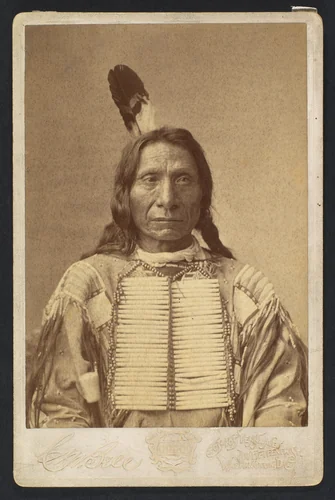 Maȟpíya Lúta (Red Cloud) by Charles Milton Bell, photograph, 1880