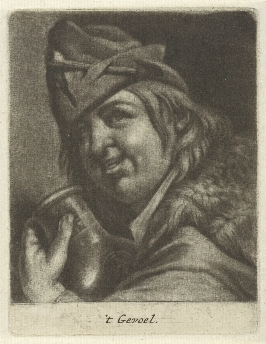 Het gevoel by Jacob Toorenvliet, print, 1651-1719