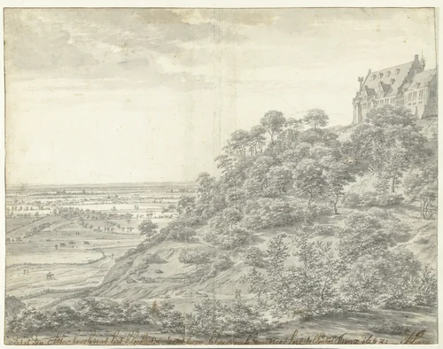 Gezicht op de Elter Berg by Joris van der Haagen, drawing, 1664