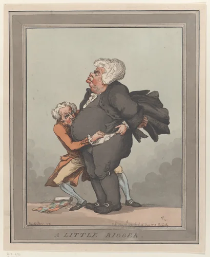 A Little Bigger by Thomas Rowlandson, print, 1791