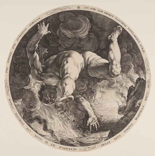 Ixion, from The Four Disgracers by Hendrick Goltzius, print, 1588