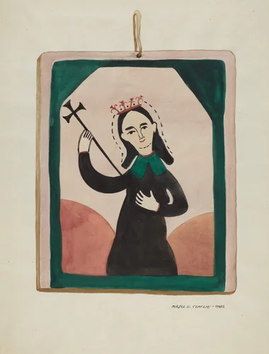 Retablo (Virgin) by Majel G. Claflin, index of american design, 1937