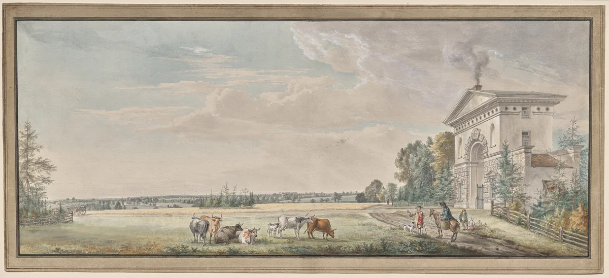 Luton Park, Bedfordshire by Paul Sandby, drawing, 1760-1769