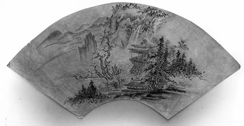 Landscape by Kano Motonobu (狩野元信), painting, 1600-1615