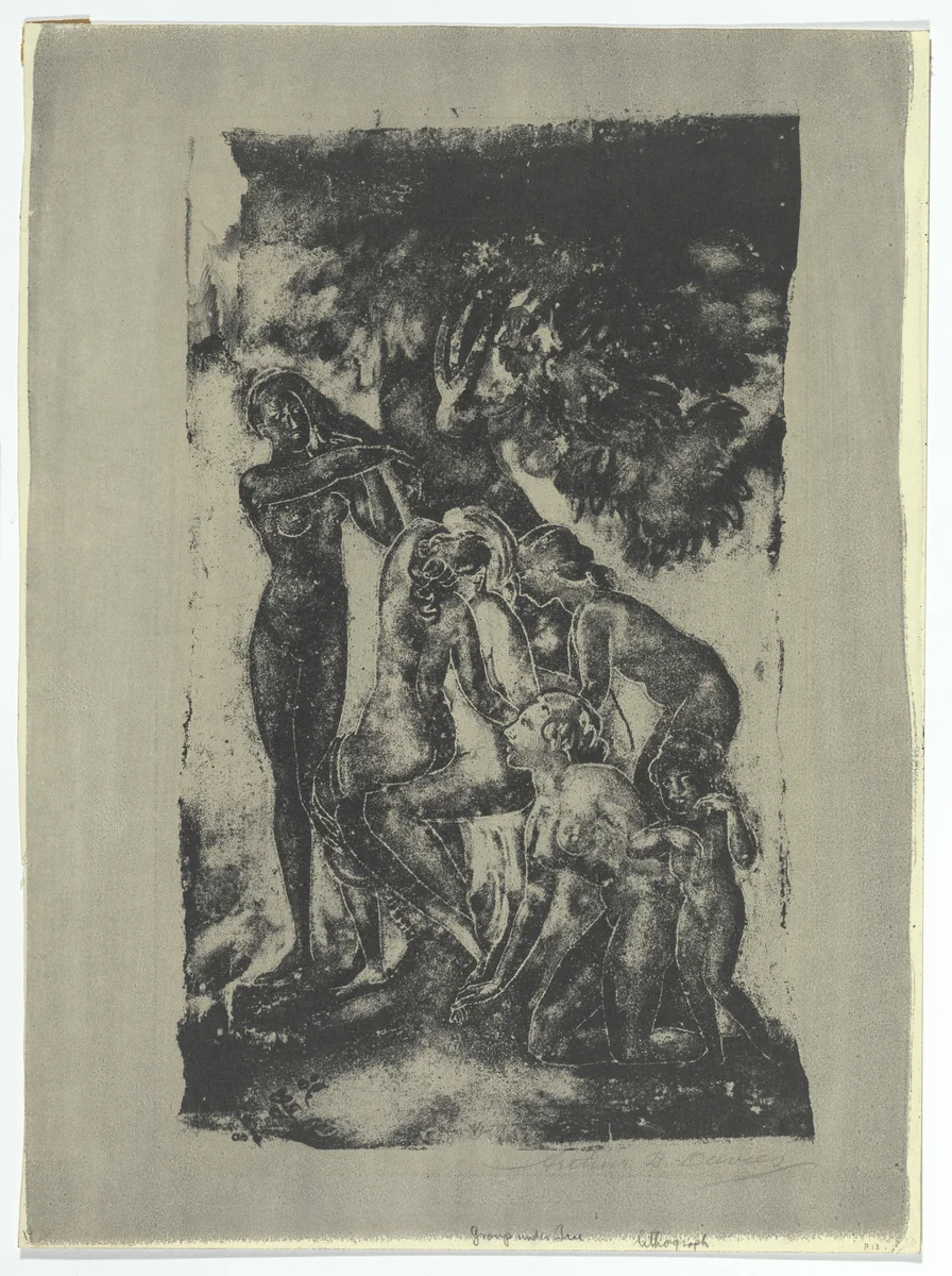 Figures of Earth by Arthur B. Davies, print, 1923