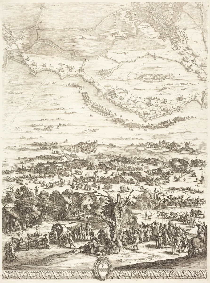 The Siege of Breda [plate 5 of 6] by Jacques Callot, print, 1627-1628