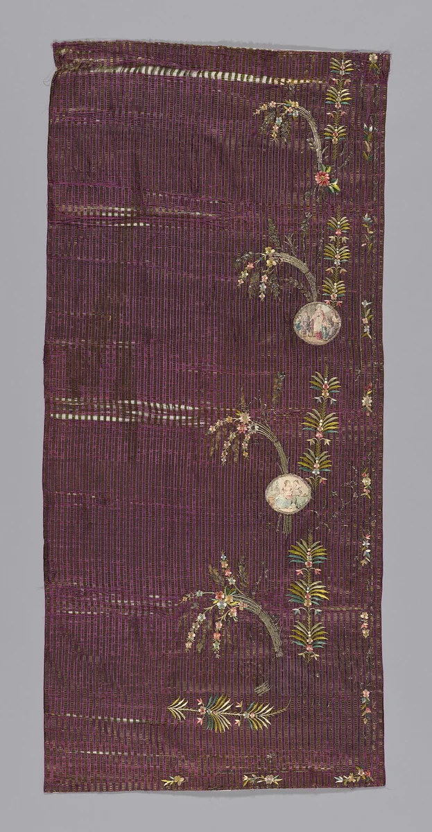 Skirt panel? by France, textile, 1795-1799