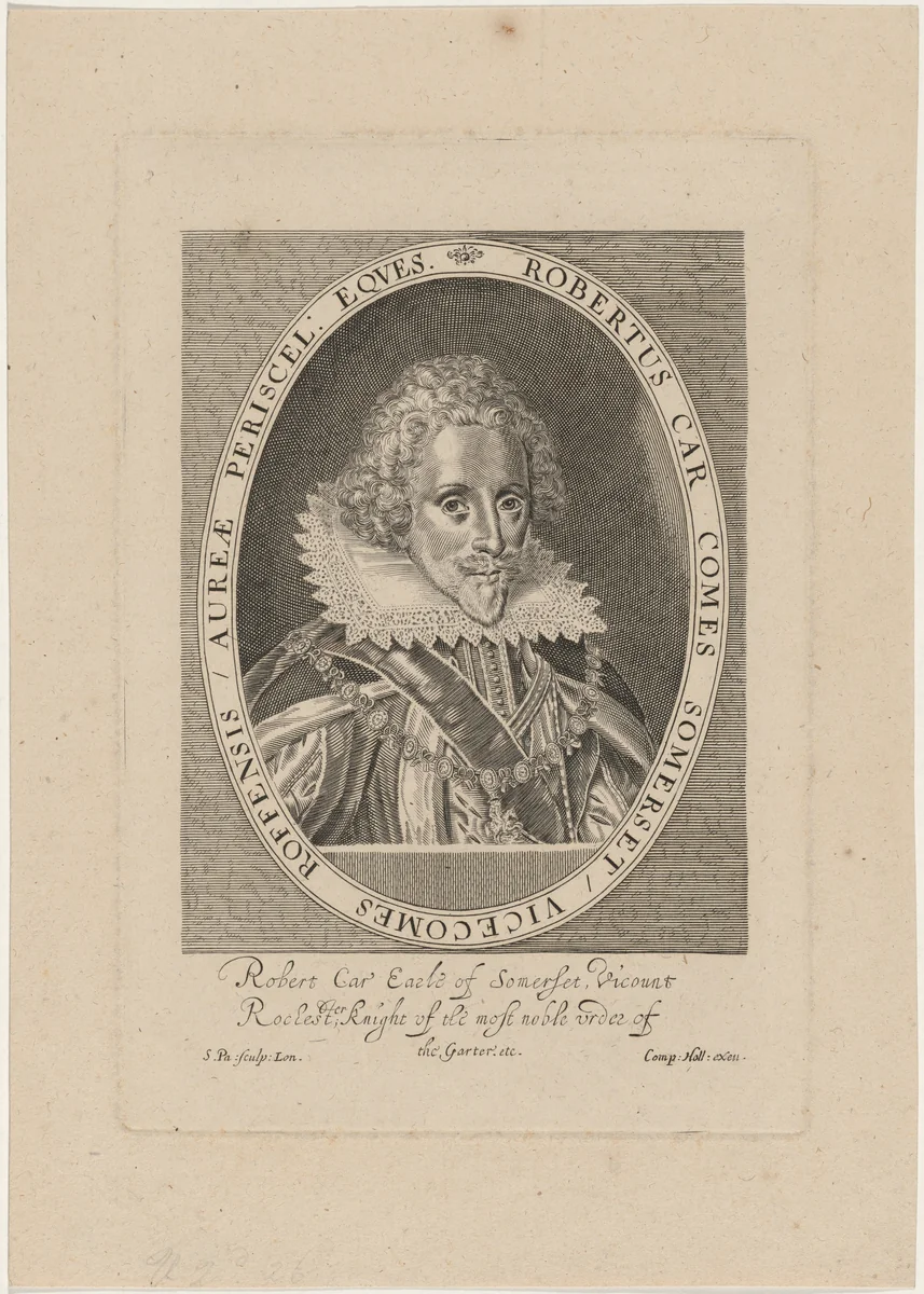 Robert Carr, Earl of Somerset by Simon van de Passe, print, 1595-1647