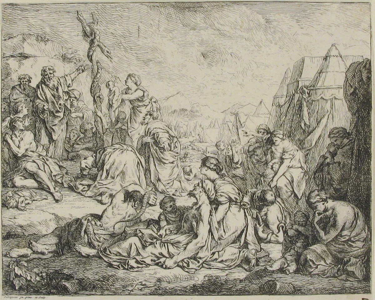 The Serpent of Airan by Pierre Hubert Subleyras, print, 1710-1749