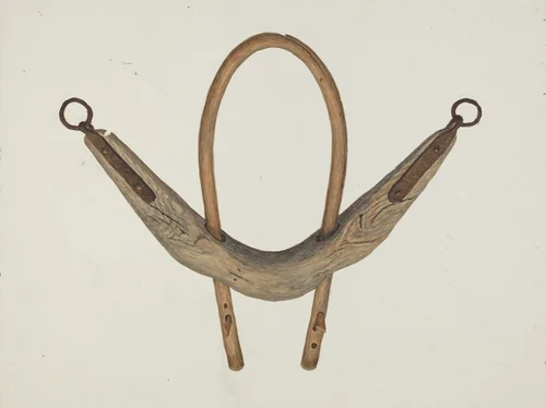 Oxen Yoke by Earl Butlin, index of american design, 1937