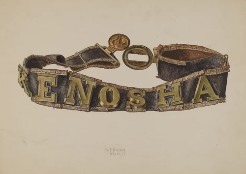 Fireman's Belt by George Bobholz, index of american design, 1938