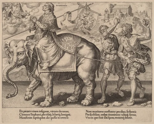 The Triumph of Saint Stephen by Dirck Volckertz Coornhert, print, 1559