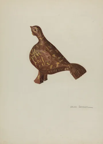 Pa. German Toy Turkey by Selma Sandler, index of american design, 1940