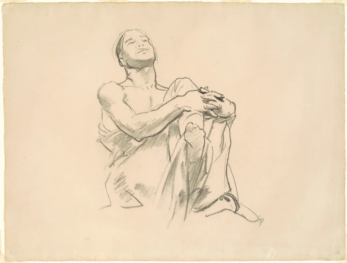 Study for "Astronomy" by John Singer Sargent, drawing, 1916-1921