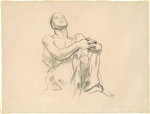 Study for "Astronomy" by John Singer Sargent, drawing, 1916-1921